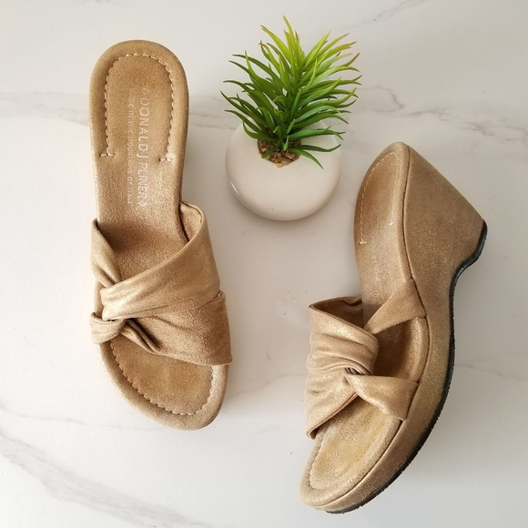 Donald J. Pliner Shoes - DONALD J. PLINER Vivi Wedge Slide Sandals Heels